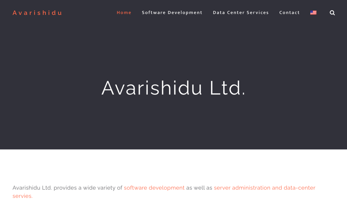 Avarishidu Server Administration