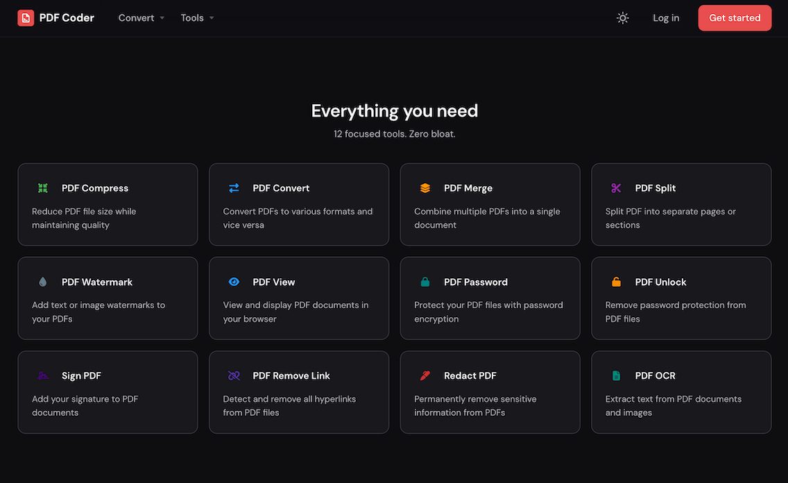 PDF Coder Online Tools