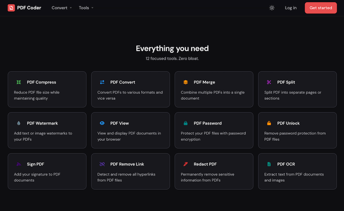 PDF Coder Online Tools