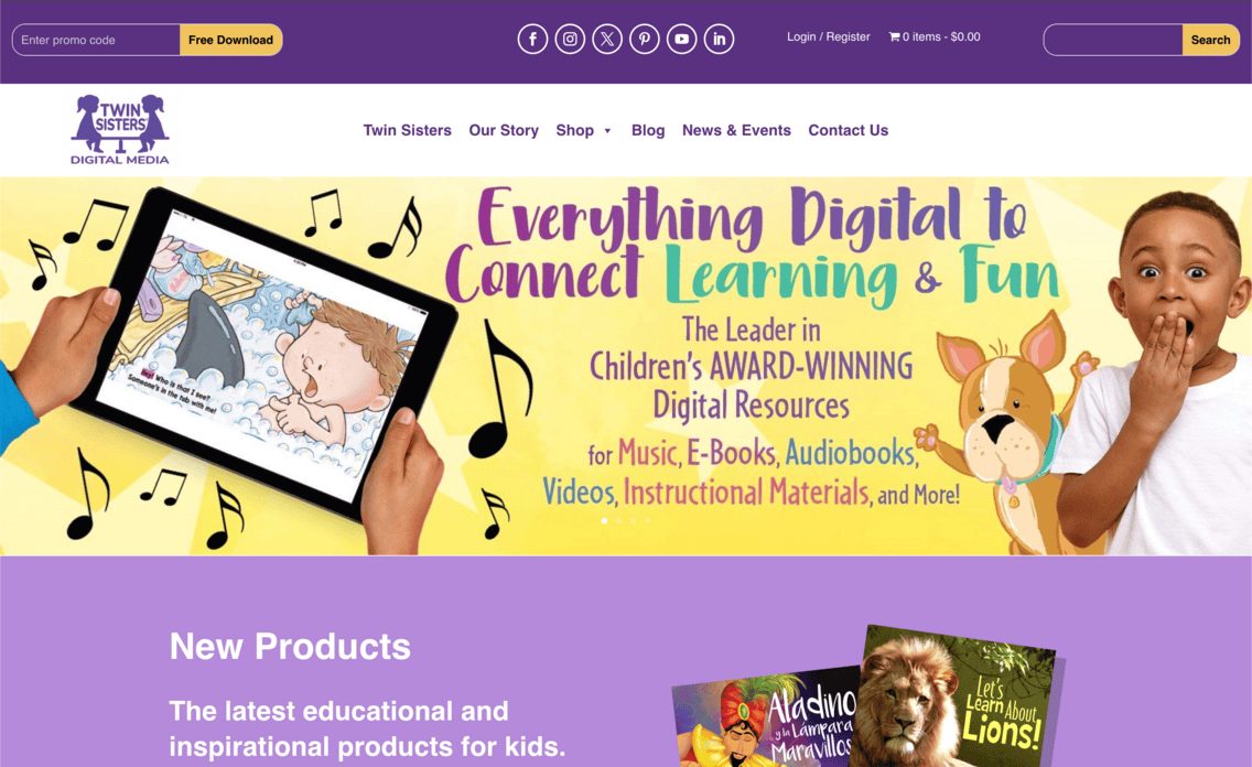 Twin Sisters Ecommerce Store