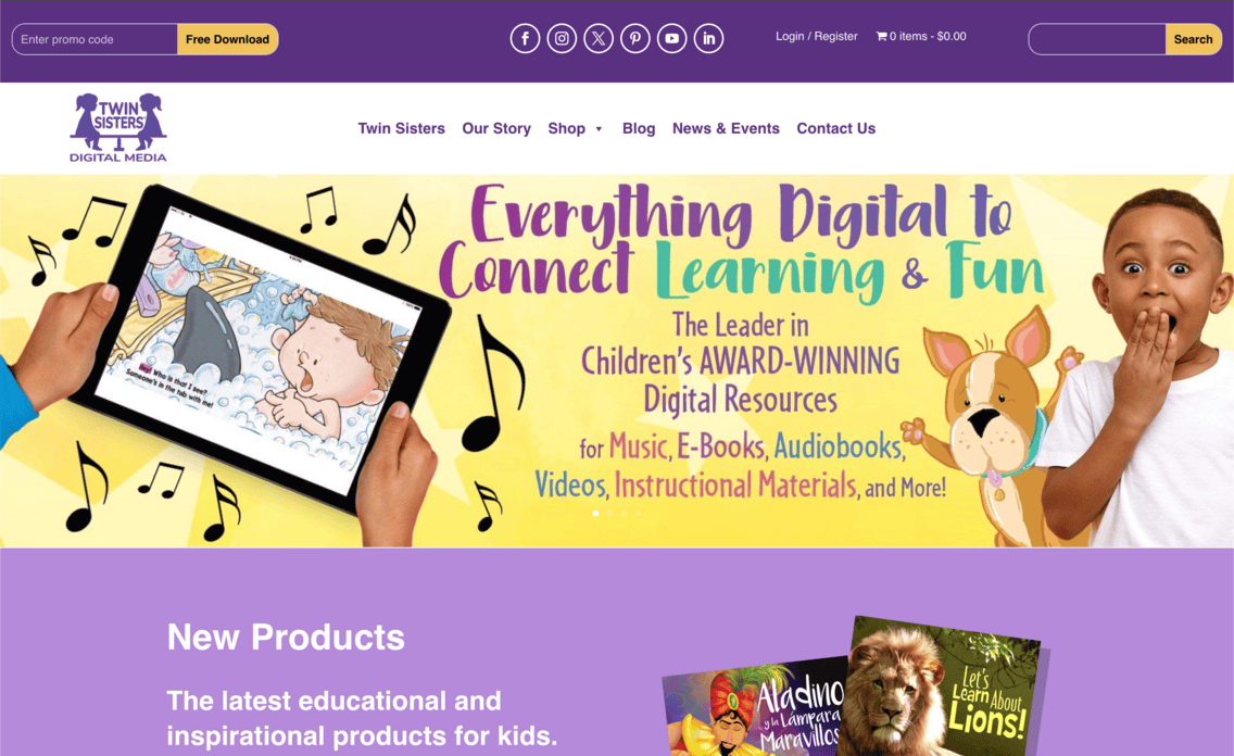 Twin Sisters Ecommerce Store